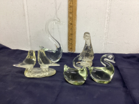 VINTAGE GLASS BIRD ORNAMENTS - DUCK IS AN ALTA GLASS