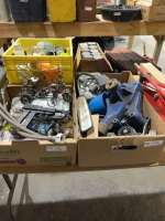 Two boxes, auto parts and miscellaneous