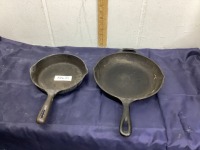 (2) CAST FRY PANS