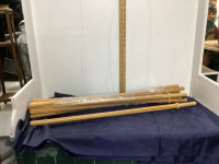 (10) WOODEN SAMURAI TRAINING CANES