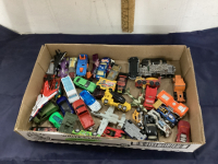 FLAT OF DINKY CARS - HOT WHEELS & OTHERS