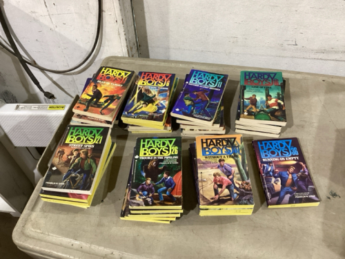 BOX OF BOOKS - 36 HARDY BOYS BOOKS