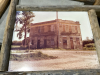 4 RUSTIC WOOD FRAMED PICTURES OF ANTIQUE TRACTORS + OLD BUILDING - 5