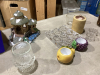 PARTYLITE + NO NAME CANDLE HOLDERS , PART OF CHRISTMAS VILLAGE - 2