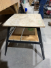 2 ft.² tiered shop table - 2