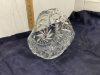 PINWHEEL CRYSTAL VASE/CANDY DISH W/ HANDLE - 2