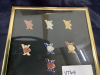 COLLECTION OF FRAMED LAPEL PINS - 2