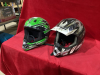 2 MOTORCYCLE HELMETS