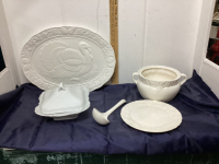 WHITE SERVING DISHES