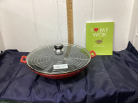 CAST WOK W/ LID