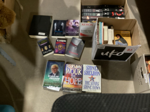 2 BOXES OF BOOKS - NOVELS