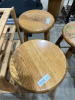 Three Oak stools - 2