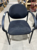 Set of four stacking chairs