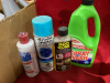 BOX OF KITCHEN CLEANERS, DEGREASERS, DRAIN MATE, DISINFECTANT CLEANERS - 4