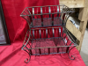 PICTURE, SIGN + 2-TIERED METAL BASKET - 2