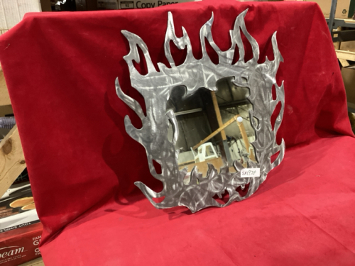 METAL “FLAME” MIRROR