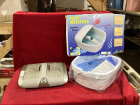 2 PIECES - FOOT MASSAGER AND FOOT SPA