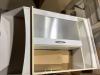 WHITE WALL SHELF UNIT WITH ONE DOOR - 2