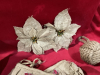 GOOD TOTE FULL OF BURLAP CHRISTMAS DECOR AND BURLAP CRAFTING ITEMS - 3