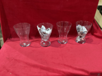 8 IKEA CLEAR GLASS VASES