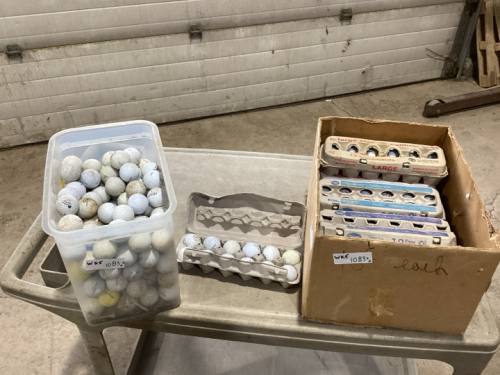 GOLF BALLS - 10 DOZEN PLUS THE TUB FULL