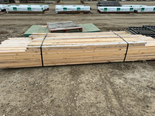 Bundle of mix size lumber