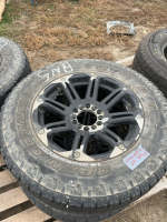 Set of four tires and rims