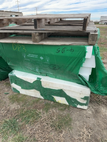 Double stack Styrofoam insulation HIGH DENSITY FOAM SLOPED