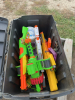 Tub of Nerf guns