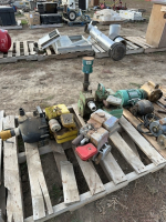 Pallet of pumps and motors