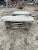 Concrete yard bench bench, top table top - 2