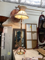 TALL FLOOR LAMP W/ ANTLER ACCENTS