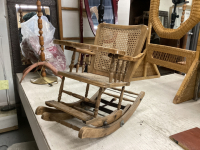 VINTAGE CONVERTIBLE ROCKING CHAIR/HIGH CHAIR