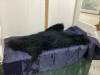 SMALL TANNED SHEEPSKIN - BLACK