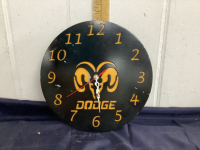 METAL "DODGE" CLOCK