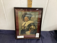 VINTAGE FRAMED PRINT - "THE LAUGHING CAVALIER" BY FRANS HALS