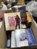 Box of audiobooks