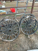 Four waggon wheels