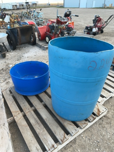 Poly barrel and tub