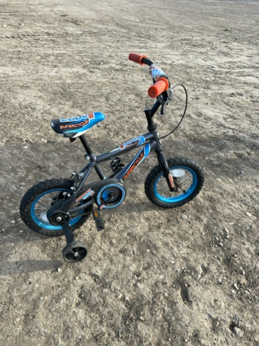 Tots bicycle with training wheels