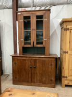 ANTIQUE KITCHEN BUFFET W/ HUTCH - (2) PIECE