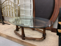 GLASS TOP COFFEE TABLE