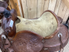 14" WESTERN SADDLE - HICH BACK - "WESTERN RAWHIDE" - 4