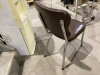 BROWN VINYL COVERED KITCHEN CHAIR - 2