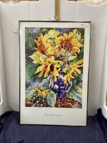 FRAMED “SUNFLOWERS” PRINT BY TRACY REID