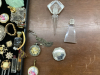 CUFF LINKS,TIE PINS, PERFUME BOTTLES, COMPACT, PINS - 5