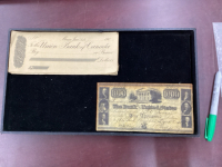 ANTIQUE CHEQUE - UNION BANK OF CANADA - MOOSE JAW SASK + BANK OF UNITED STATES 1000 DOLLARS PROMISSARY NOTE?