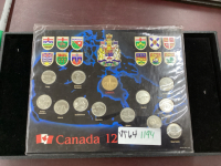 CANADIAN 1992 QUARTERS OF THE PROVINCES PLUS A LOONIE