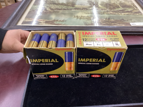 2 BOXES - 50 LIVE ROUNDS IMPERIAL 12 GUAGE 2 3/4”, # 2 SHOT