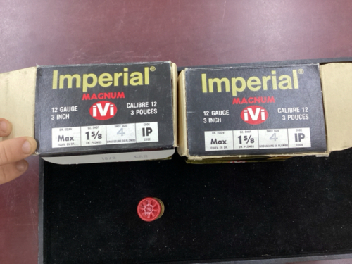 50 LIVE ROUNDS IMPERIAL MAGNUM 12 GAUGE 3”, #4 SHOT